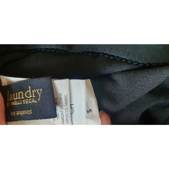 Laundry by Shelli Segal Black Gold One Shoulder Ruched Swim Suit Sze S - Picture 11 of 11